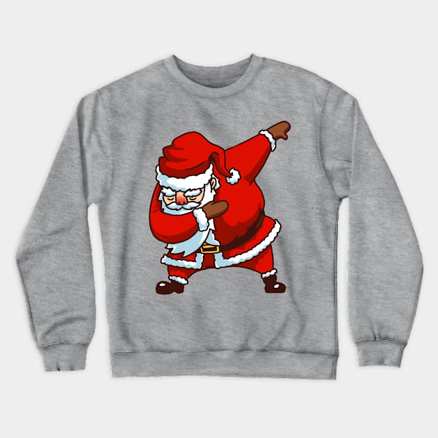 Dabbing Santa Christmas Tshirt Gift Dab Santa Claus T-Shirt 2 Crewneck Sweatshirt by vo_maria